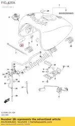 Here you can order the protector,fuel from Suzuki, with part number 4428306J00: