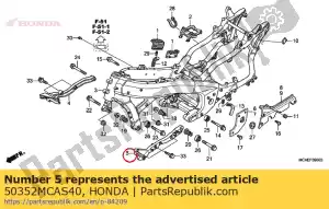 honda 50352MCAS40 balk, l. motorsteun - Onderkant