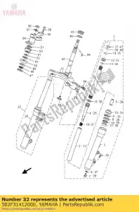 yamaha 5B2F31412000 fourche avant à ressort - La partie au fond