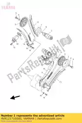 Aquí puede pedir árbol de levas 1 de Yamaha , con el número de pieza 4VR121710000: