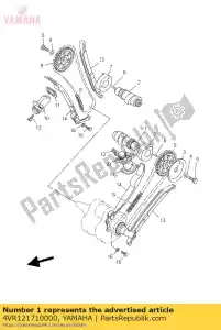 yamaha 4VR121710000 árbol de levas 1 - Lado inferior