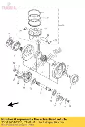 Aquí puede pedir varilla, conexión de Yamaha , con el número de pieza 33D116510300: