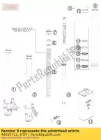 48600712, KTM, tubo exterior l610 d54 / d60 2l roa ktm duke sm superm supermoto 690 990 2008 2009 2010 2011 2012 2013, Nuevo