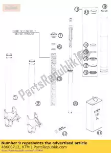 ktm 48600712 tubo esterno l610 d54 / d60 2l roa - Il fondo