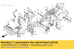 Ici, vous pouvez commander le aucune description disponible pour le moment auprès de Honda , avec le numéro de pièce 18200MEL013: