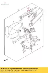 Ici, vous pouvez commander le boîte, siège arrière r auprès de Suzuki , avec le numéro de pièce 4555247H00YSF: