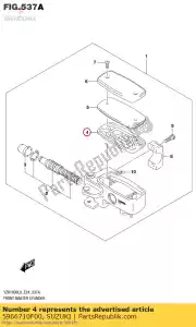 suzuki 5966710F00 diafragma - Onderkant