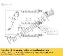 Ici, vous pouvez commander le non indent. Key blank-shell go auprès de Piaggio Group , avec le numéro de pièce GU32735510: