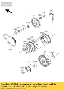 kawasaki 130881013 plate-friction z1000-k1 - Bottom side