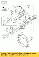 430805136, Kawasaki, pinza-sub-conjunto, fr, r kawasaki kvf360 4x4 360 , Nuevo