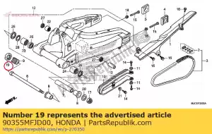 honda 90355MFJD00 écrou, rr. pivot de fourche - La partie au fond