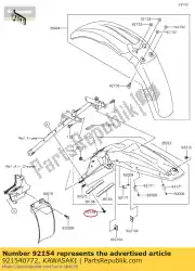 Ici, vous pouvez commander le boulon, à bride, 6x23 kx450ebf auprès de Kawasaki , avec le numéro de pièce 921540772: