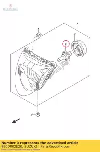 Suzuki 990D002E20 bulb 12v35w - Bottom side