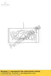 Here you can order the gasket,v belt c from Suzuki, with part number 1148409F50: