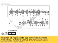 AP0634702, Piaggio Group, 5a ruota dentata aprilia rsv tuono 1000, Nuovo