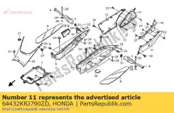 Here you can order the cover, l. Side *rp179p * from Honda, with part number 64432KRJ790ZD:
