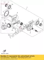 93310528YK, Yamaha, cuscinetto yamaha gpd150a nmax 155 mws150aj nz only mws150a mws150am new zealand 150 , Nuovo