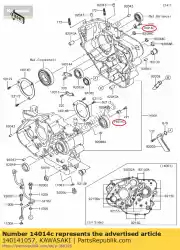 Here you can order the plate-position kl600-a1 from Kawasaki, with part number 140141057: