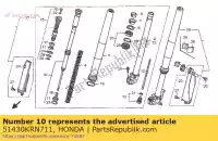 51430KRN711, Honda, compuerta amortiguadora, fr. honda cr crf 250 2005 2006 2007, Nuevo