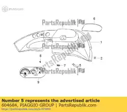 Aquí puede pedir refuerzo de Piaggio Group , con el número de pieza 604684: