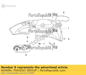 Piaggio Group 604684 renfort - Onderkant