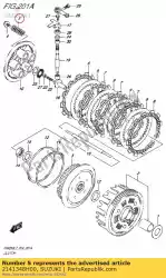 Ici, vous pouvez commander le ressort, embrayage auprès de Suzuki , avec le numéro de pièce 2141348H00: