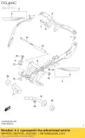 9443031J20YMD, Suzuki, copertura comp,laterale posteriore,sinistra suzuki dl1000a dl1000xa 1000 , Nuovo