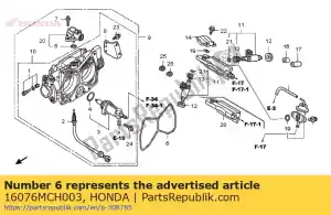 honda 16076MCH003 anel-o - Lado inferior