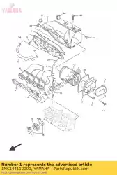 koffer, luchtfilter 1 van Yamaha, met onderdeel nummer 1MC144110000, bestel je hier online: