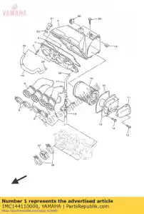 yamaha 1MC144110000 koffer, luchtfilter 1 - Onderkant