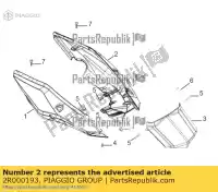 2R000193, Piaggio Group, Zijpanel, a sinistra aprilia derbi etx lbmetx10 lbmetx20 lbmstx10 lbmstx20 150 2014 2016 2017 2018 2019, Nuovo