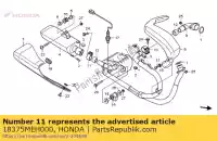 18375MEH000, Honda, band, marmitta honda nsa dn01 a nsa700a 700 , Nuovo