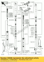 440080047, Kawasaki, tube-fourche extérieur kawasaki kx  f kx250f 250 , Nouveau
