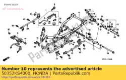 Ici, vous pouvez commander le bouchon de caoutchouc auprès de Honda , avec le numéro de pièce 50352KS4000: