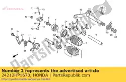 Aquí puede pedir horquilla, cambio de marchas central de Honda , con el número de pieza 24212HP1670: