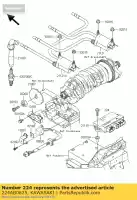 224AB0625, Kawasaki, screw-pan-wp-cros gebruikelijk kawasaki gpz zrx zxr 1100 1200 1995 1996 1997 1998 1999 2000 2001 2002 2003 2004 2005 2006, Nieuw