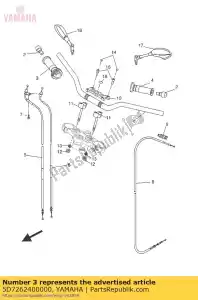 Yamaha 5D7262400000 grip assy - Onderkant