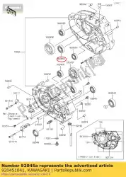 Qui puoi ordinare cuscinetto a sfere, tmb204 j kh125-k1 da Kawasaki , con numero parte 920451041: