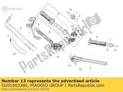 Aprilia GU01603380, Przepustnica kpl., OEM: Aprilia GU01603380