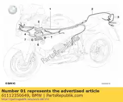 Qui puoi ordinare cablaggio, telaio, abs integrale (dal 01/2001) (al 12/2002) da BMW , con numero parte 61112350649: