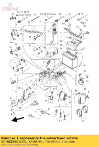 yamaha 5GH855401000 c.d.i. eenheid assy - Onderkant