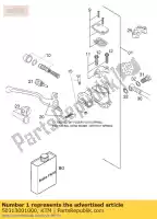 50313001000, KTM, freno de mano cyl.small nat. 2000 ktm exc mxc rallye sx 125 200 250 300 380 400 520 660 2000, Nuevo