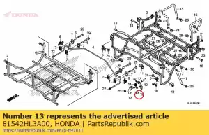 honda 81542HL3A00 cap dump lock - Bottom side