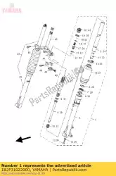 Here you can order the front fork assy (l from Yamaha, with part number 1B2F31022000: