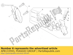 Aprilia AP8133593, Pin + remveer, OEM: Aprilia AP8133593