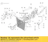 B045075, Piaggio Group, Vase d'expansion aprilia  caponord zd4vk000, zd4vka, zd4vk001, zd4vka01 zd4vkb000, zd4vkb001, zd4vkb003, zd4vkb00x, zd4vkb009 zd4vku00 1200 2013 2014 2015 2016 2017, Nouveau