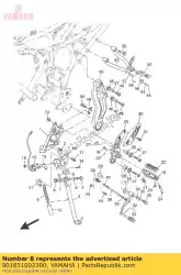 Here you can order the nut, self-locking from Yamaha, with part number 901851002300: