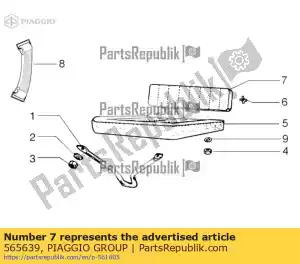 Piaggio Group 565639 seat - Bottom side