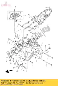 yamaha 901491002000 screw - Bottom side