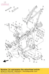 yamaha 4EW221780100 tensioner - Bottom side